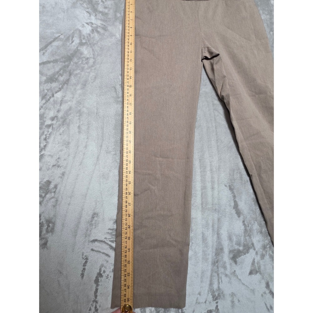 Talbots Petite Women 4P Tan Pull On Straight Leg Stretch Pants Professional - Picture 5 of 8